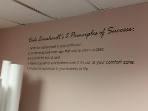 Office wall lettering