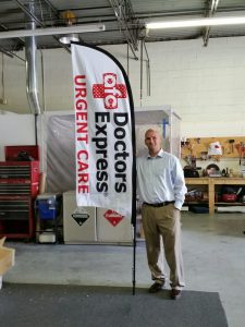 Custom flutter flag blade shaped Methuen