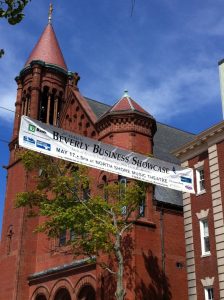 Street banner 30"x25' double sided 19oz Beverly