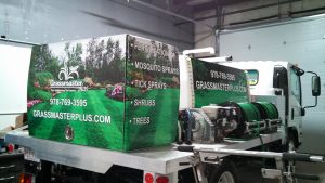 Grassmaster Plus Georgetown partial wrap of tanks