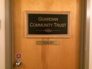 Door sign in Andover, MA