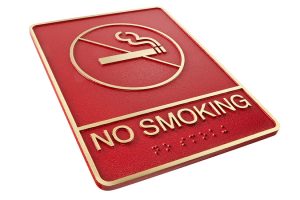 No-smoking ADA Sign