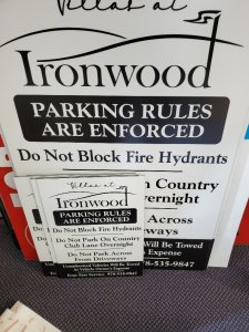 Parking Sign enforcing rules