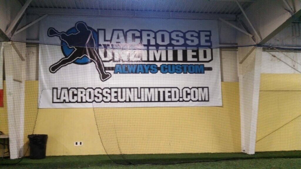 Banner inside a store