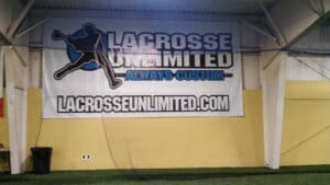 Banner inside a store