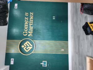 company sign
