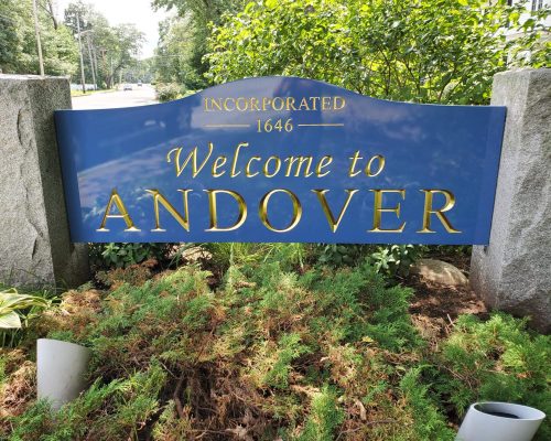 Carved with automotive paint and gold leaf in andover