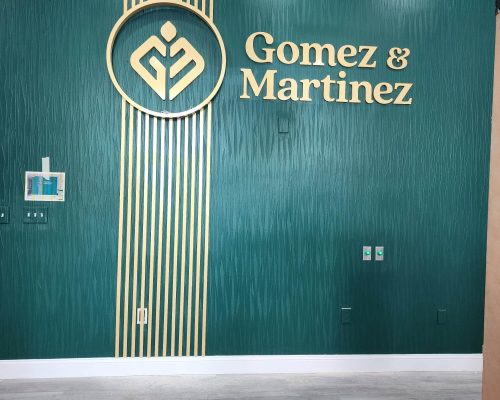 company sign